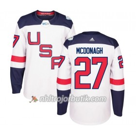 USA Tröja Ryan McDonagh 27 World Cup 2016 Vit Premier